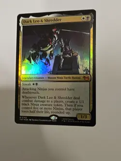 Dark Leo & Shredder * FOIL * - MTG TMT Teenage Mutant Ninja Turtles - NM/MINT - Image 1