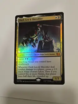 Dark Leo & Shredder * FOIL * - MTG TMT Teenage Mutant Ninja Turtles - NM/MINT - Image 5
