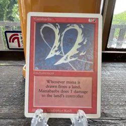 Magic: The Gathering Manabarbs Revised Edition Rare Enchantment - Image 1