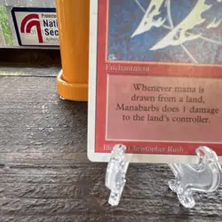 Magic: The Gathering Manabarbs Revised Edition Rare Enchantment - Image 5