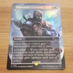 1x Unbreakable Formation 7052, Foil, God of War Secret Lair, Magic MTG NM - Image 1