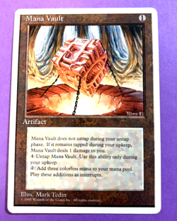 MTG Mana Vault 4th edition English LP -NM See Pic's - Image 1