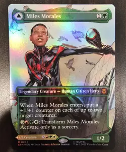 MTG Marvel's Spider-Man #0234 Miles Morales (0234) (Borderless) FOIL NM - Image 1
