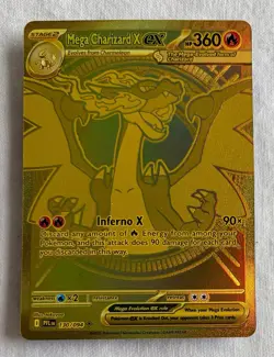 Pokemon Mega Charizard X ex 130/094 Me02 Holo CENTERED Beauty Grade It - Image 1