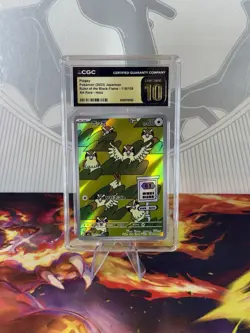 POKEMON PIDGEY 118 ART RARE SV3-RULER OF THE BLACK FLAME 2023 CGC PRISTINE 10 - Image 1