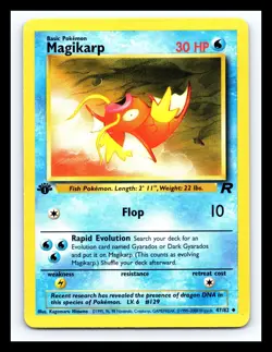 💥 MAGIKARP 1ST EDITION Non Holo # 47/82 | TEAM ROCKET SET | Pokemon 2000 - Image 1