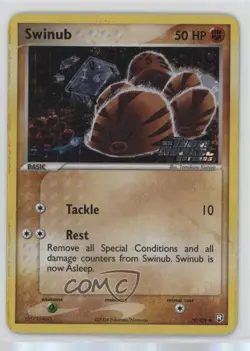 Swinub Reverse Foil Pokemon EX Team Rocket Returns #79 2004 - Image 1