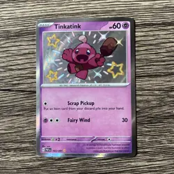 Pokemon Tinkatink 165/091 Sv: Paldean Fates Holo - Image 1