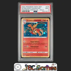 Special Delivery Charizard SWSH075 Pokemon Center UK Holo PSA 9 - Image 1