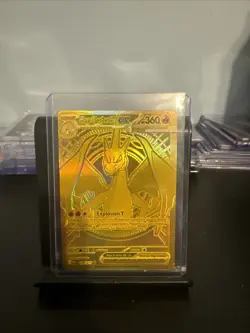 GOLD Mega Charizard Y EX 294/217 Ascended Heroes Mega Hyper Rare Pokemon TCG - Image 1