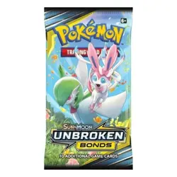 1x Unbroken Bonds Booster Pack Factory Sealed 2019 Pokemon Random Pack Art - Image 1