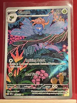 Pokemon TCG Gloom 198/197 SV03 Obsidian Flames Holo Illustration Rare - Image 1