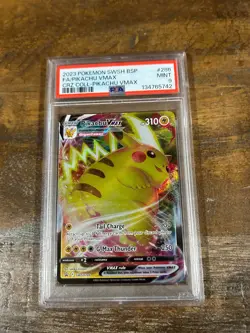POKEMON 2023 Crown Zenith Coll Full Art PIKACHU Vmax Promo #286 PSA 9 RARE 3 - Image 1