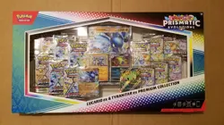 Pokemon Prismatic Evolutions LUCARIO EX & TYRANITAR EX PREMIUM COLLECTION - Image 1