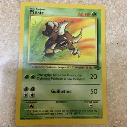 1999 Pokemon Jungle Pinsir 25/64 Non-Holo Rare WOTC Vintage NM - Image 1