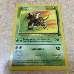 1999 Pokemon Jungle Pinsir 25/64 Non-Holo Rare WOTC Vintage NM - Image 2