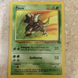 1999 Pokemon Jungle Pinsir 25/64 Non-Holo Rare WOTC Vintage NM - Image 5