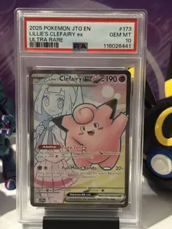 Lillie's Clefairy EX Holo Full Art 173/159 Journey Together PSA 10 Pokemon TCG - Image 2