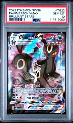 PSA 10 Umbreon Vmax TG23/TG30 Pokemon Brilliant Stars Trainer Gallery - Image 1