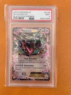 2015 Pokemon Shiny Rayquaza EX #XY69 XY Black Star Promo Holo Rare PSA 9 Mint - Image 1