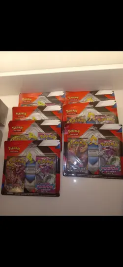 7 X Pokemon TCG Jirachi Pin 2Pack Blister Sealed Fusion Strike Rebel Clash 7 Qty - Image 1