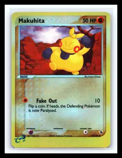 💥 Makuhita 58/109 EX Ruby & Sapphire Reverse Holo Pokemon TCG - Image 1