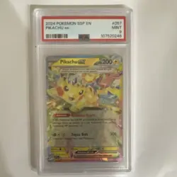 Pokemon Pikachu ex 057/191 Surging Sparks Double Rare Full Art Holo PSA 9 - Image 1