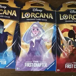 Disney Lorcana The First Chapter Sleeved Blister Booster Packs Sealed lot of (3) - Image 3