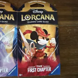 Disney Lorcana The First Chapter Sleeved Blister Booster Packs Sealed lot of (3) - Image 4