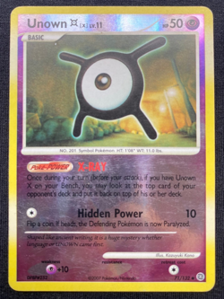 Pokemon TCG Unown [X] Secret Wonders 71/132 Reverse Holo (LP) - Image 1