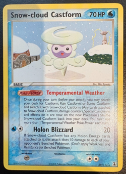 Pokemon TCG Snow-Cloud Castform 29/113 EX Delta Species Regular Rare NM - Image 1