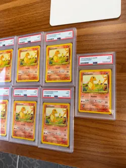 1999 POKEMON BASE SET UNLIMITED #46 CHARMANDER PSA 9 (all 7 for chedder777) - Image 2