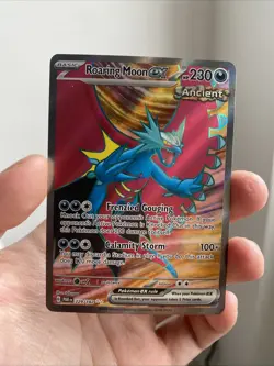 Pokemon TCG Paradox Rift Roaring Moon EX 229/182 Ultra Rare NM - Image 1