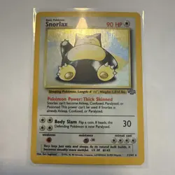Pokemon TCG Snorlax 11/64 Jungle Unlimited Holo Rare LP/ MP WOTC - Image 1