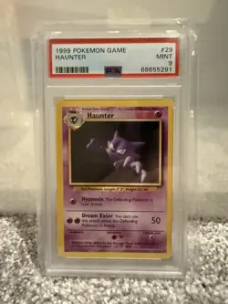 Pokemon WOTC TCG 1999 Base Set Haunter 29/102 MINT PSA 9 - Image 1