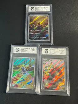 Pokemon CHN 3pcs Chinese CSV3C 131 134 138/130 AR Grade 10 - Image 1