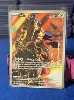 ZAMAZENTA 2025 POKEMON DESTINED RIVALS ILLUSTRATION RARE 201/182 - Image 1