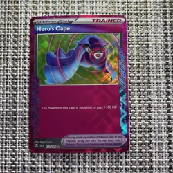 Pokemon TCG Hero's Cape 152/162 Temporal Forces Ace Spec Holo Rare Near Mint - Image 2