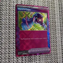 Pokemon TCG Hero's Cape 152/162 Temporal Forces Ace Spec Holo Rare Near Mint - Image 3