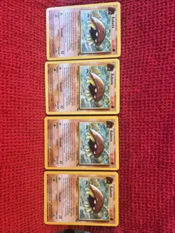 x4 Kabuto 50/62 - Fossil - VLP-LP Unlimited Common (1999) Pokemon TCG - Image 1