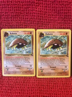 x4 Kabuto 50/62 - Fossil - VLP-LP Unlimited Common (1999) Pokemon TCG - Image 3