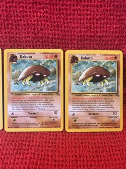 x4 Kabuto 50/62 - Fossil - VLP-LP Unlimited Common (1999) Pokemon TCG - Image 4