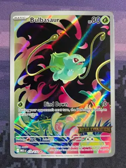 Bulbasaur 133/132 Pokemon STAMPED Mega Evolution Illustration Rare Near Mint 1 - Image 1