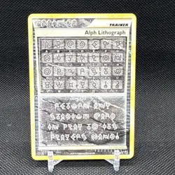 Alph Lithograph Pokemon Secret Rare Three Undaunted HeartGold SoulSilver 2010 - Image 1