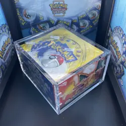 Pokemon TCG Base Set Shadowless Empty Booster Box Green Wing Charizard WOTC CASE - Image 2