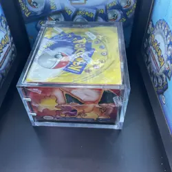 Pokemon TCG Base Set Shadowless Empty Booster Box Green Wing Charizard WOTC CASE - Image 3