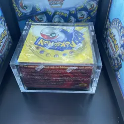 Pokemon TCG Base Set Shadowless Empty Booster Box Green Wing Charizard WOTC CASE - Image 4