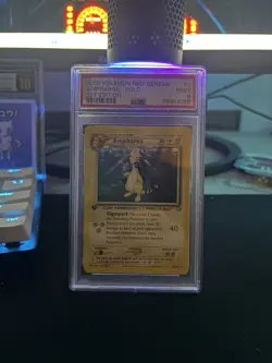 Pokemon Ampharos Neo Genesis 1st Edition Holo Rare PSA 9 Mint - Image 1
