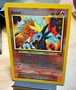 Pokemon TCG Entei #34 Black Star Promo Reverse Holo NM Excellent LP/NM - Image 1