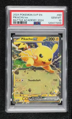 Pikachu ex Pokemon Scarlet & Violet Black Star Promo PSA 10 GEM MT - Image 1
